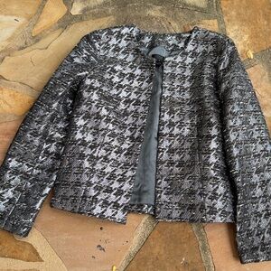 J. Crew Metallic Houndstooth Jacket Blazer size 6